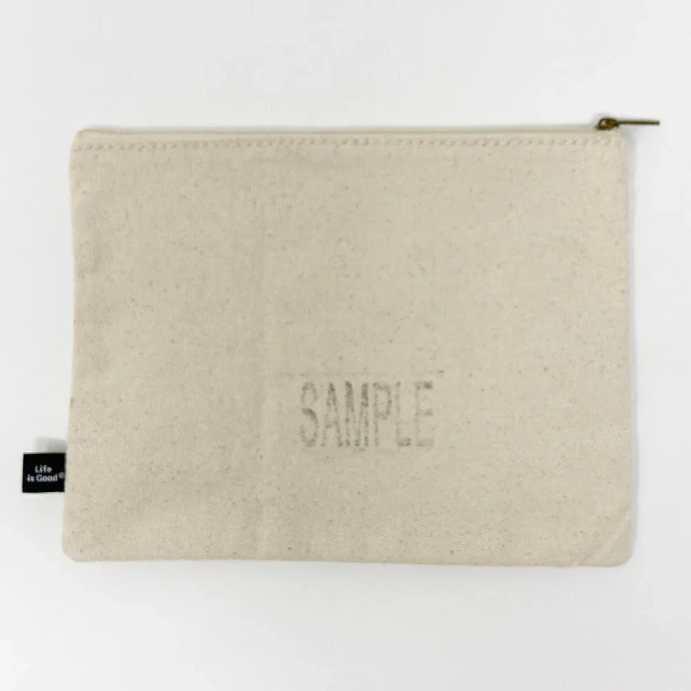 LIFE IS GOOD | All We Need Heart Canvas Zip Bag